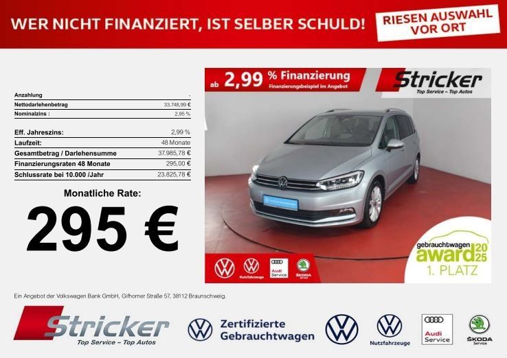 VW Touran 21.201 km 33.749 € Horn-Bad Meinberg 32805