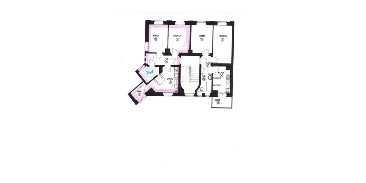 Etagenwohnung Dresden Neustadt - 2.5 Zimmer, 50 m&sup2;, 190.000&euro; | Angebot:26818845