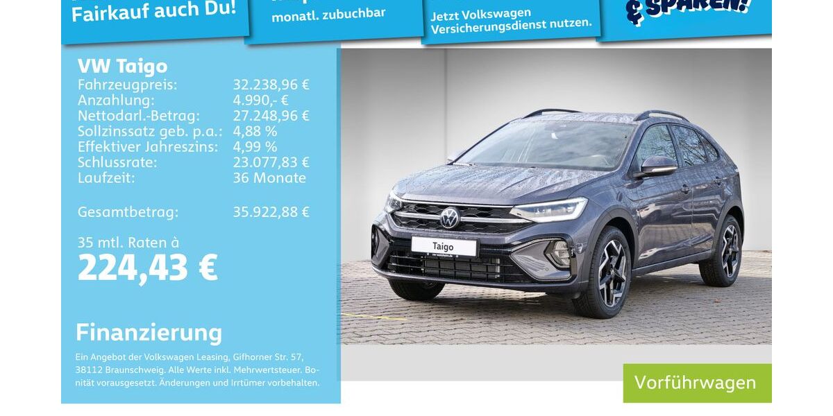 VW Taigo 9.900 km 30.999 &euro; Mannheim 68309