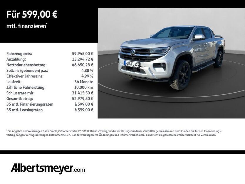 VW Amarok 10.544 km 58.944 € Leinefelde-Worbis/DE 37327