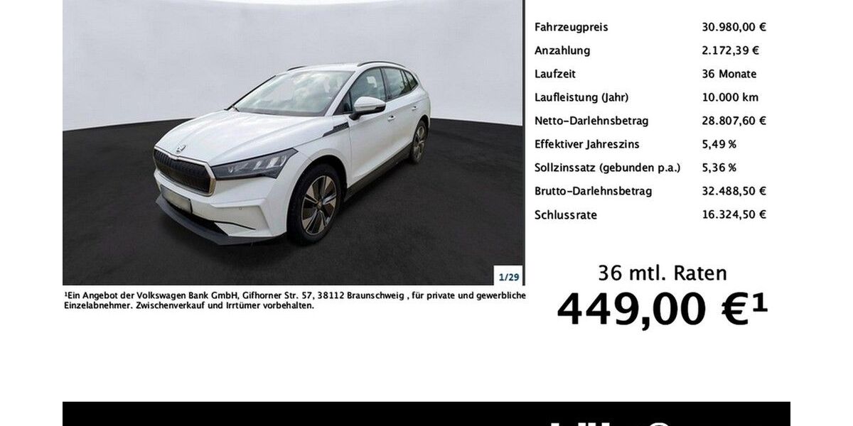 Skoda Enyaq 15.921 km 30.380 &euro; Trier 54292