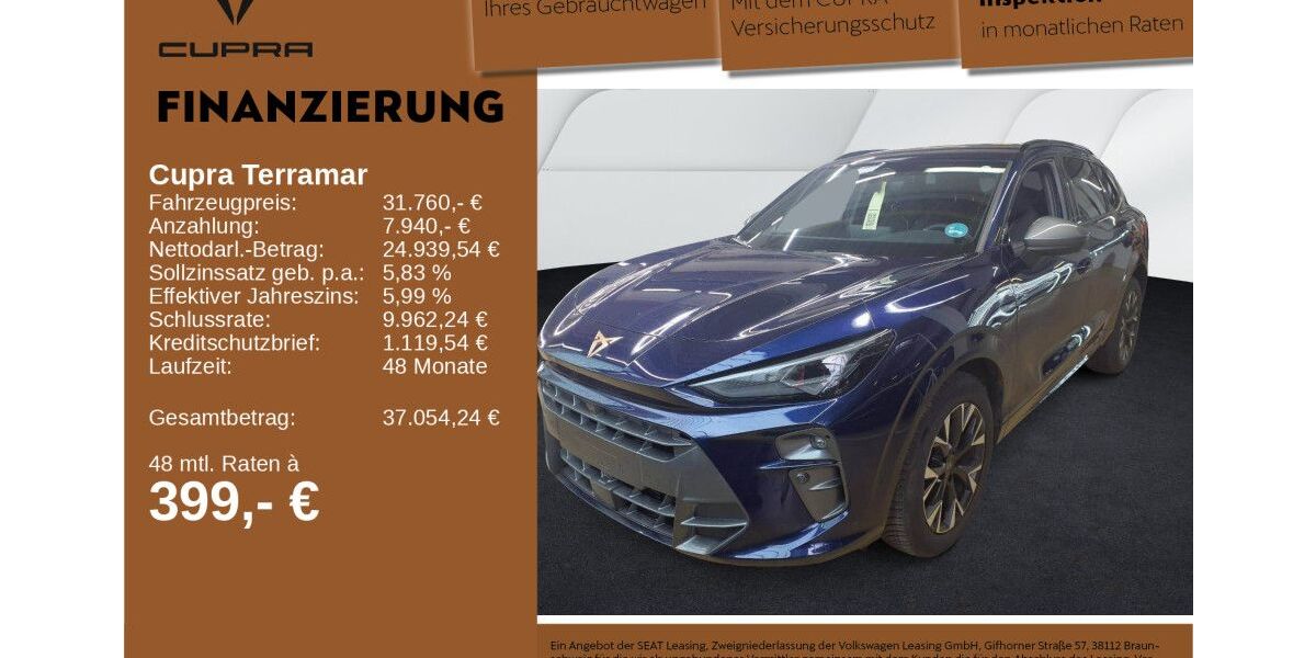 Cupra Terramar 27.322 km 31.760 &euro; Neu-Ulm 89231