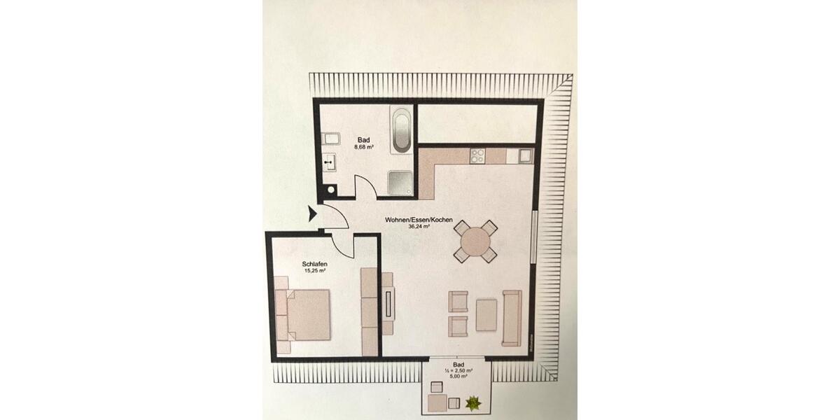 Dachgeschoßwohnung Iggensbach - 2 Zimmer, 65 m&sup2;, 790&euro; | Angebot:26567523