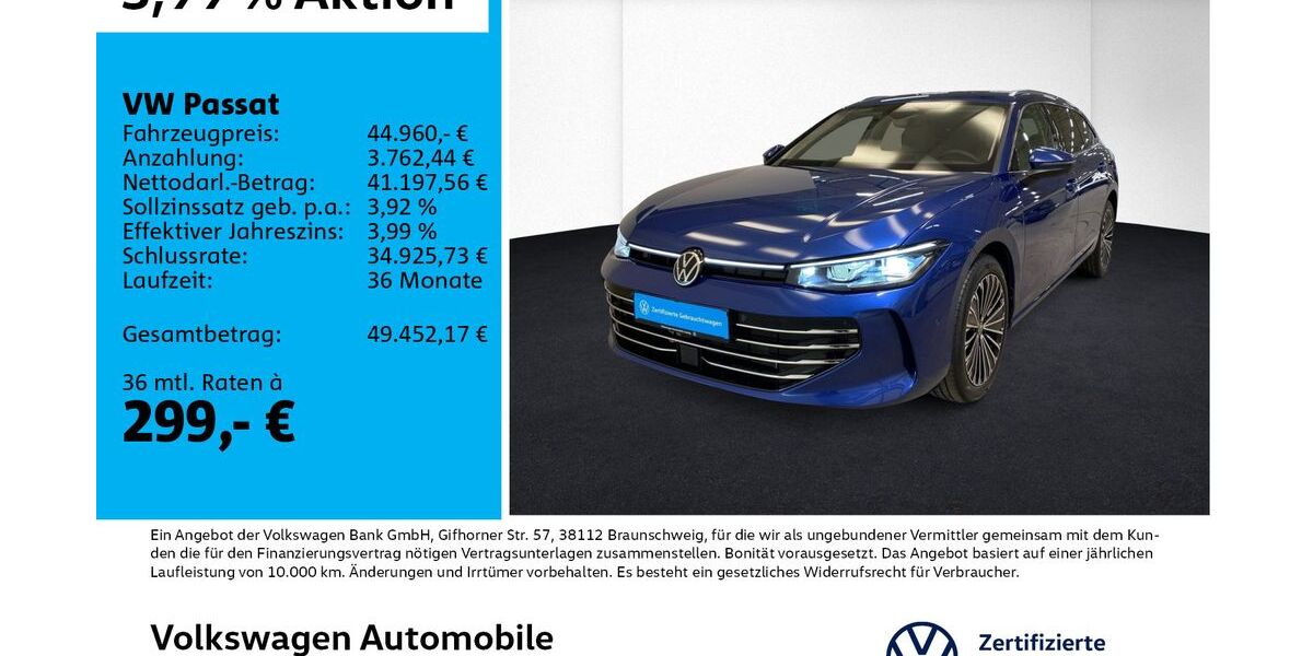 VW Passat 14.871 km 44.490 &euro; Leipzig 04178
