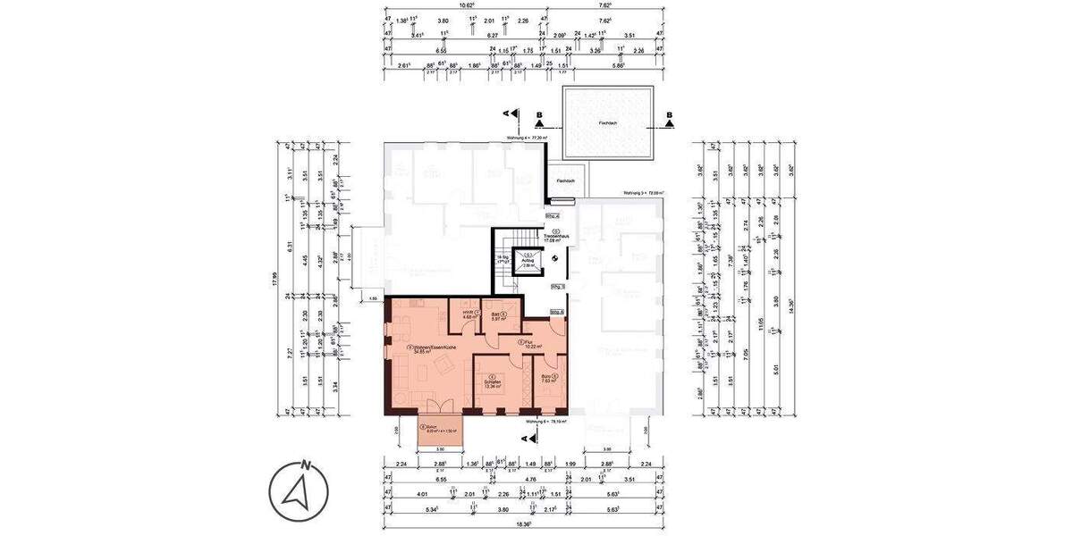Etagenwohnung Lathen - 3 Zimmer, 78 m&sup2;, 860&euro; | Angebot:24529320