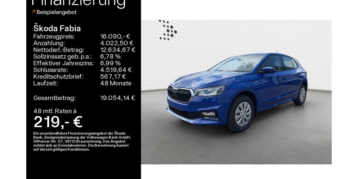 Skoda Fabia 4.000 km 16.090 &euro; Heidenheim an der Brenz 89520