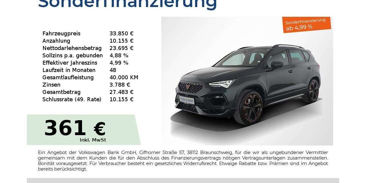 Cupra Ateca 11.950 km 33.850 &euro; Nürnberg 90441