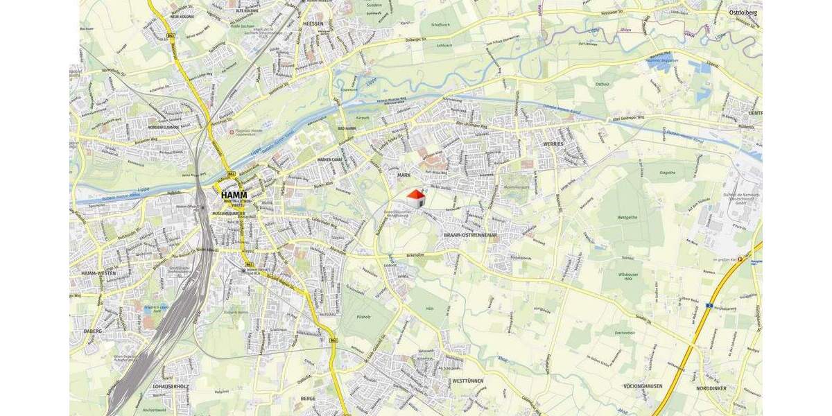 Etagenwohnung Hamm / Braam-Ostwennemar Mark - 3 Zimmer, 76 m&sup2;, 920&euro; | Angebot:25683945