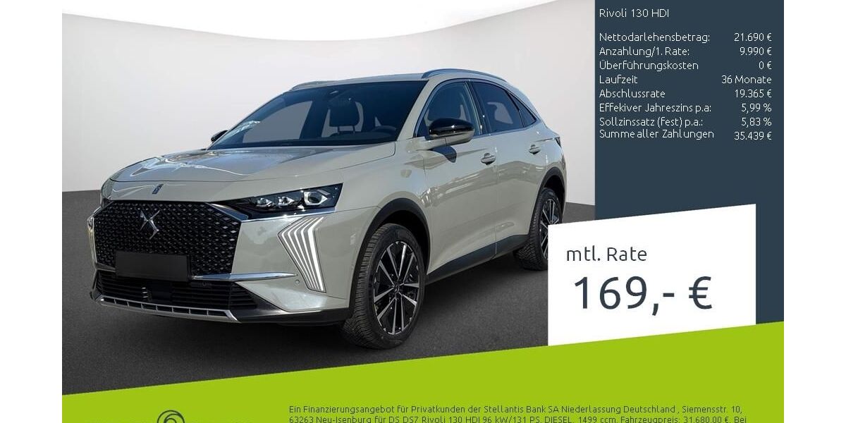 DS Automobiles DS7 (Crossback) 33.527 km 32.170 &euro; Borken 46325
