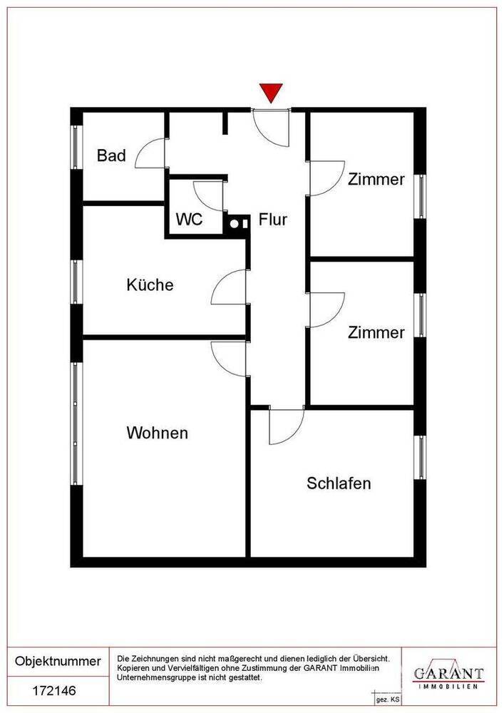Leerstehende 4 Zimmer-Wohnung in zentraler Lage von Markgröningen