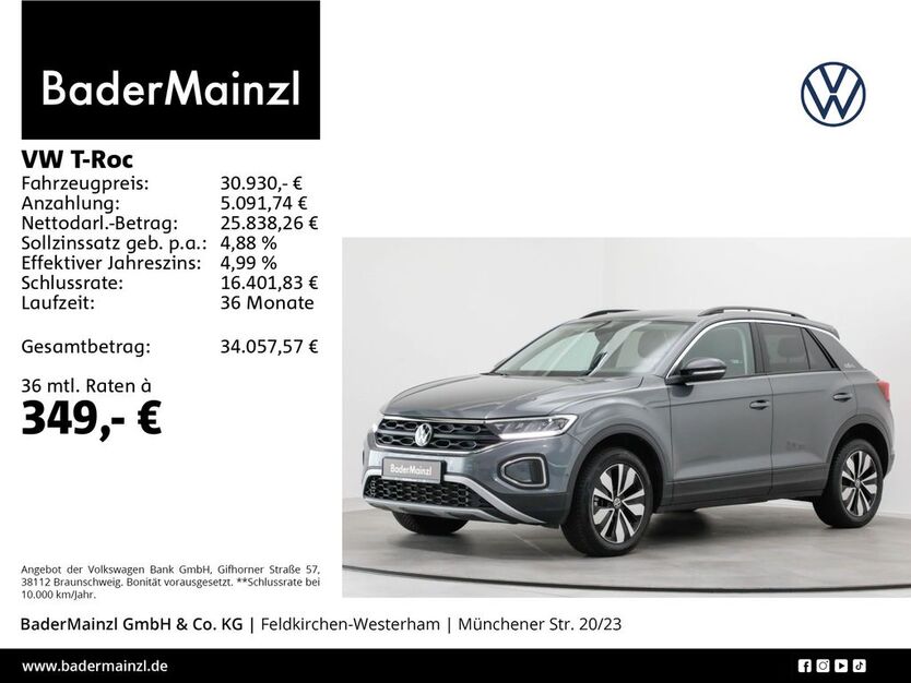 VW T-Roc 23.840 km 30.930 € Feldkirchen/Westerham 83620