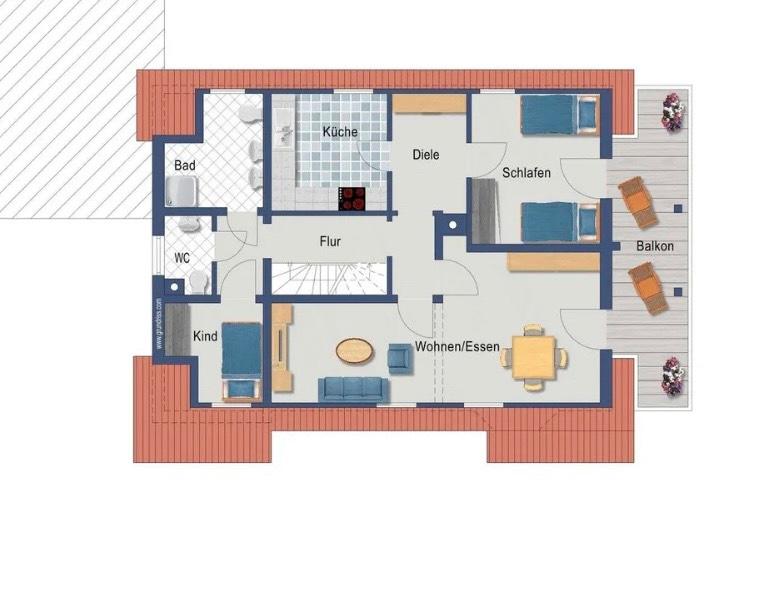 Maisonettenwohnung Hüttlingen - 5.5 Zimmer, 105 m&sup2;, 1.090&euro; | Angebot:26381369