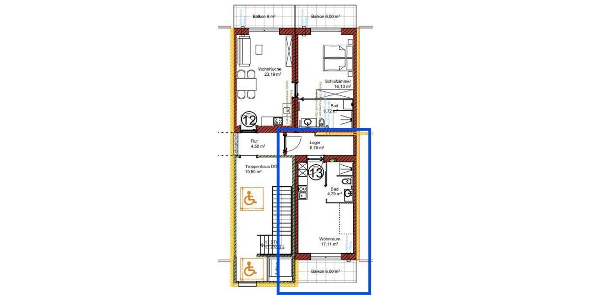 Etagenwohnung Kaufbeuren - 1 Zimmer, 32 m&sup2;, 545&euro; | Angebot:26171613