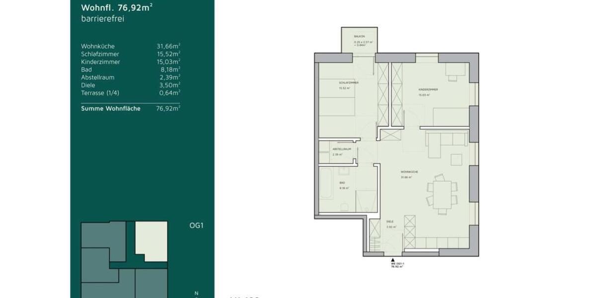 Erdgeschoßwohnung Wuppertal Cronenberg - 3 Zimmer, 73 m&sup2;, 948&euro; | Angebot:26021647