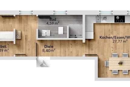 Wohnung Weikersheim - 2.5 Zimmer, 62 m&sup2;, 267.667&euro; | Angebot:25277244