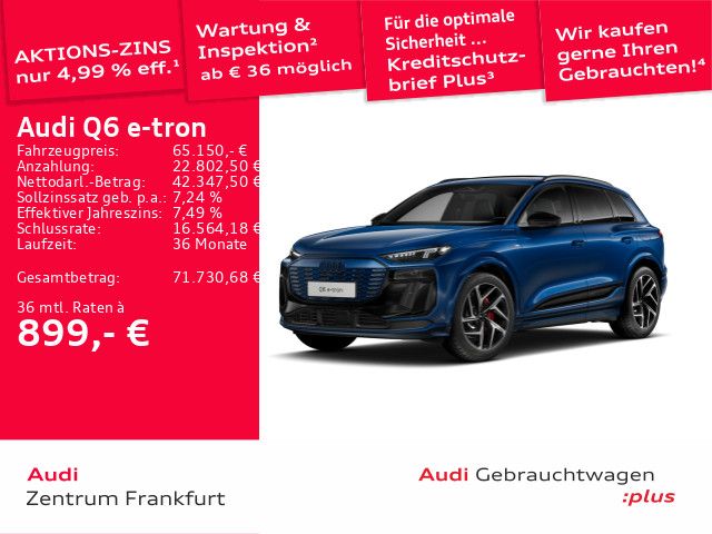 Audi Q6 e-tron 6.312 km 65.150 &euro; Frankfurt am Main 60314