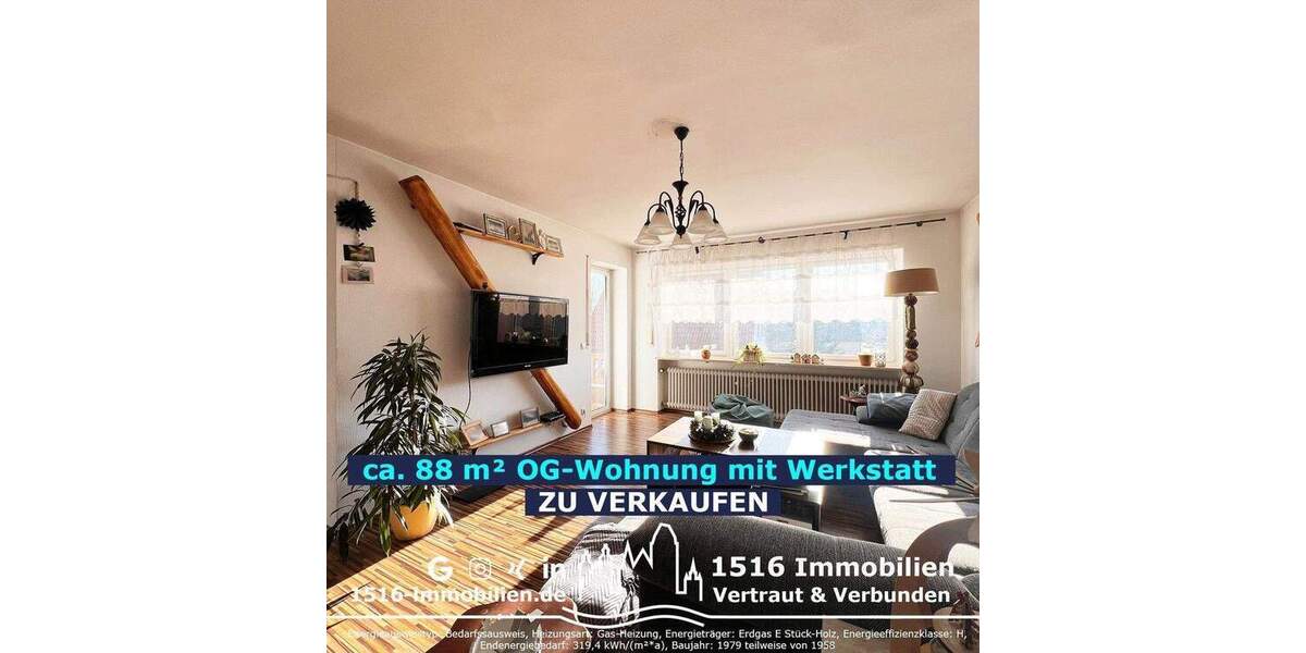 ++TOP++ Wohnung mit großer Werkstatt und Grundstücksanteil 3 zimmer