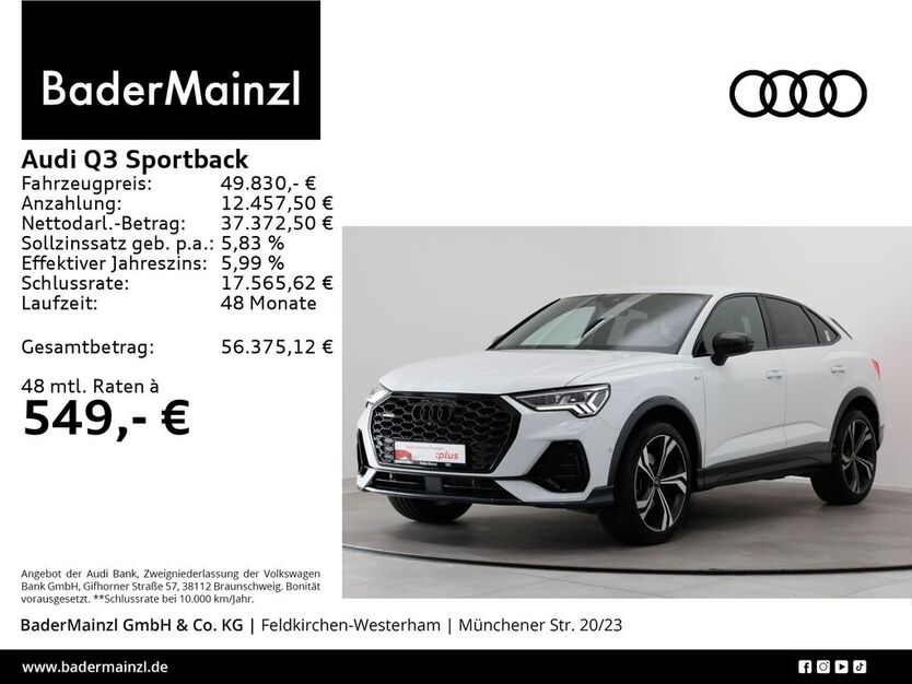 Audi Q3 16.073 km 49.830 € Feldkirchen/Westerham 83620