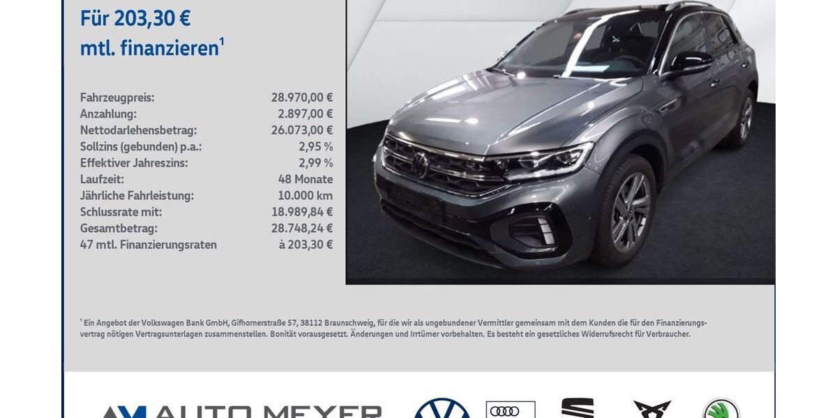 VW T-Roc 25.431 km 28.970 &euro; Reichenberg 97234