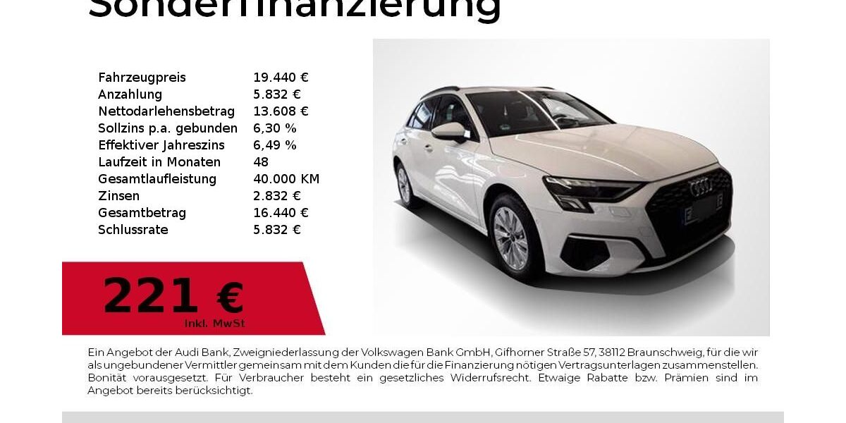 Audi A3 69.400 km 19.440 &euro; Nürnberg 90411