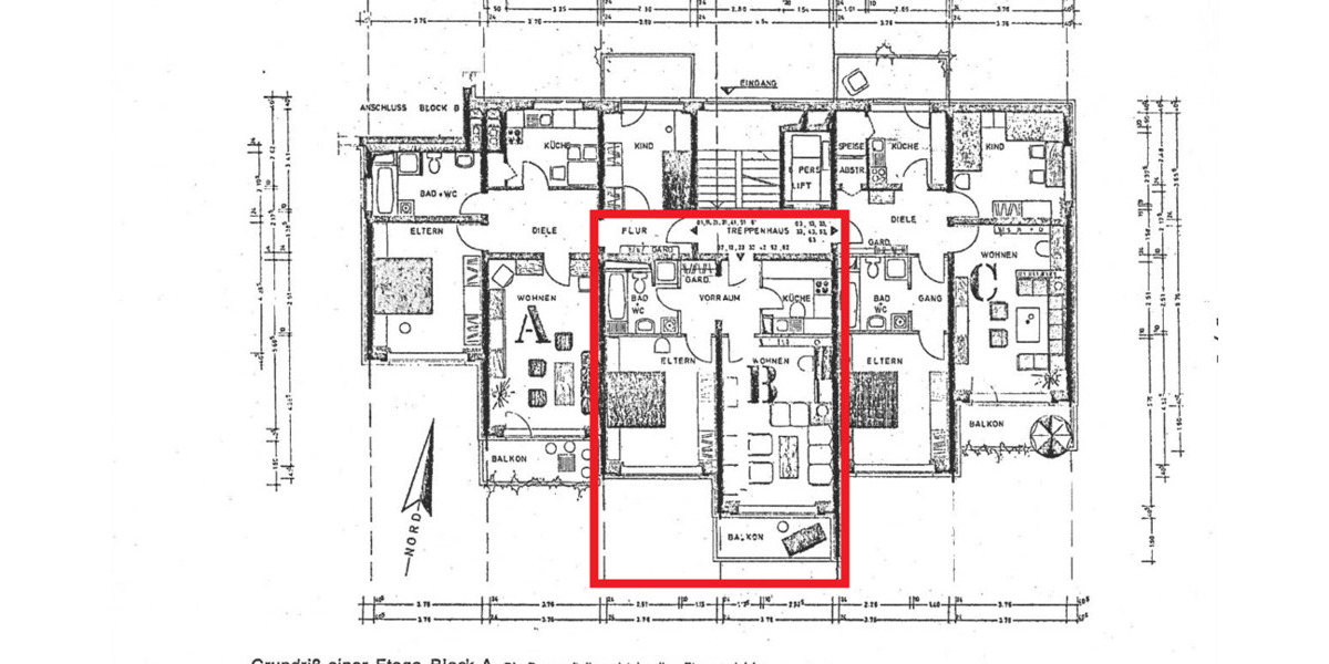 Etagenwohnung Delmenhorst Deichhorst - 2 Zimmer, 57 m&sup2;, 117.000&euro; | Angebot:25735414