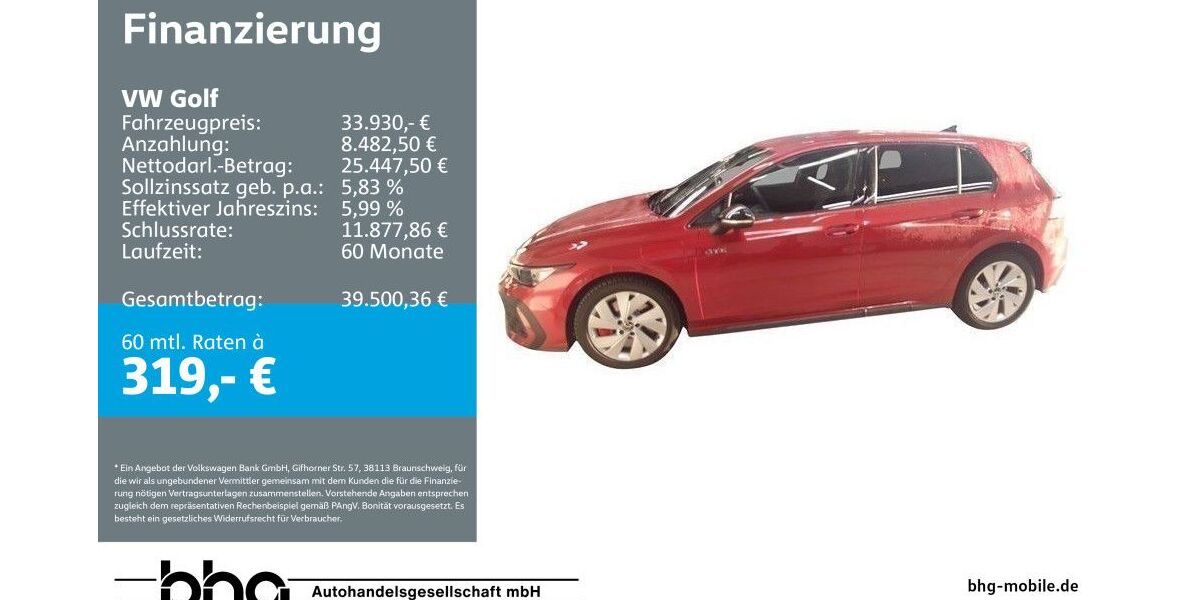 VW Golf 7.575 km 33.930 &euro; Durmersheim 76448