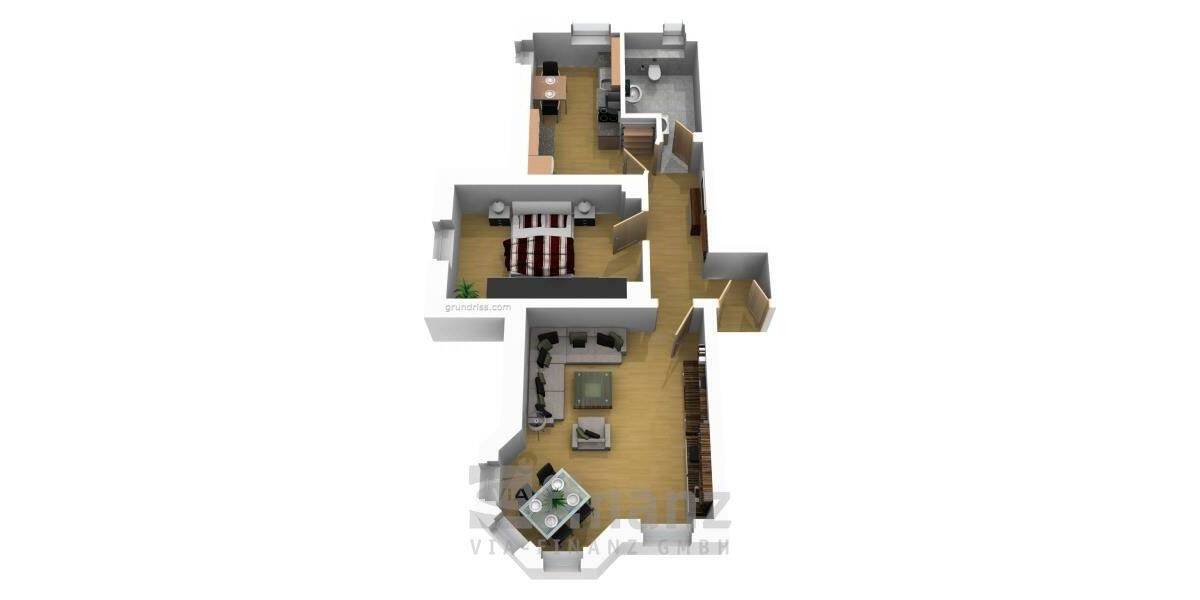Etagenwohnung Chemnitz/Wittgensdorf Wittgensdorf - 2 Zimmer, 57 m&sup2;, 50.500&euro; | Angebot:26863406