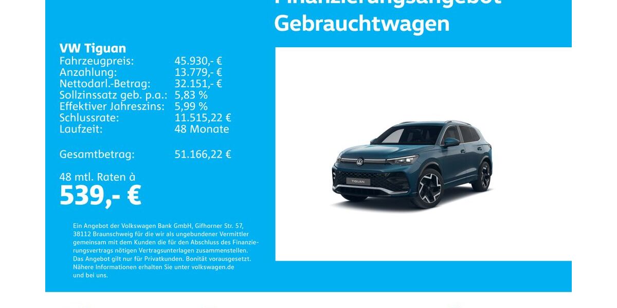 VW Tiguan 10.136 km 45.830 &euro; Stuttgart-Wangen 70188