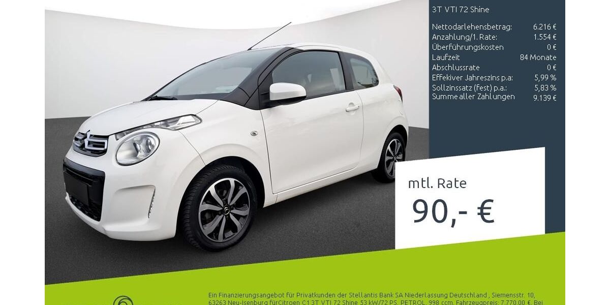 Citroen C1 68.265 km 7.770 &euro; Bocholt 46395