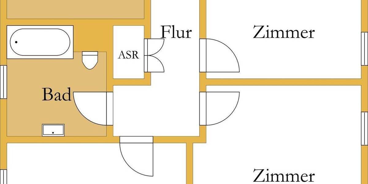 Etagenwohnung Zörbig - 3 Zimmer, 80 m&sup2;, 498&euro; | Angebot:25665484