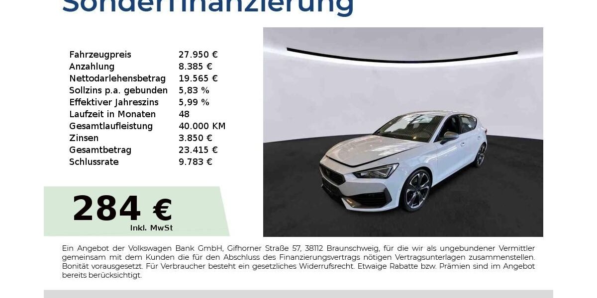 Cupra Leon 66.150 km 27.950 &euro; Nürnberg 90431
