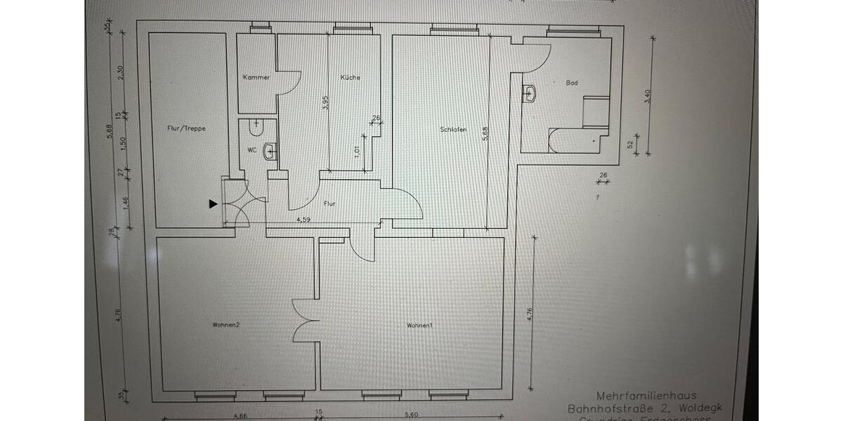 Erdgeschoßwohnung Woldegk - 3 Zimmer, 95 m&sup2;, 510&euro; | Angebot:26455072