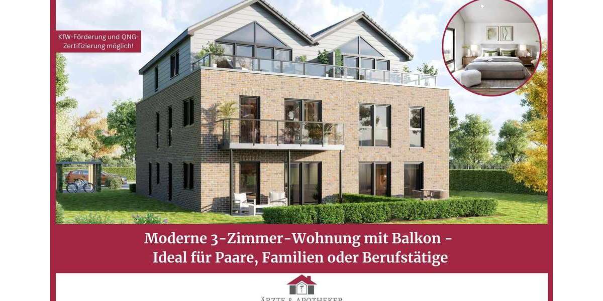 Etagenwohnung Moormerland - 3 Zimmer, 73 m&sup2;, 299.000&euro; | Angebot:27146622