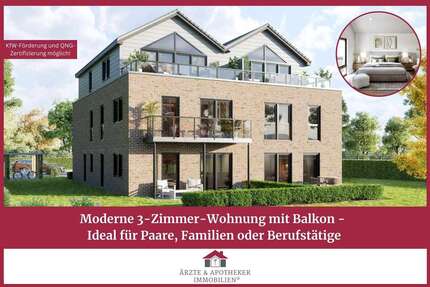 Wohnung Moormerland - 3 Zimmer, 73 m&sup2;, 299.000&euro; | Angebot:27146622