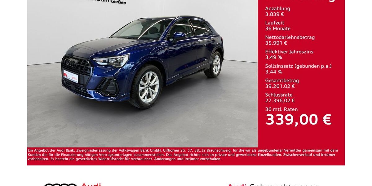 Audi Q3 33.100 km 39.830 &euro; Giessen 35394