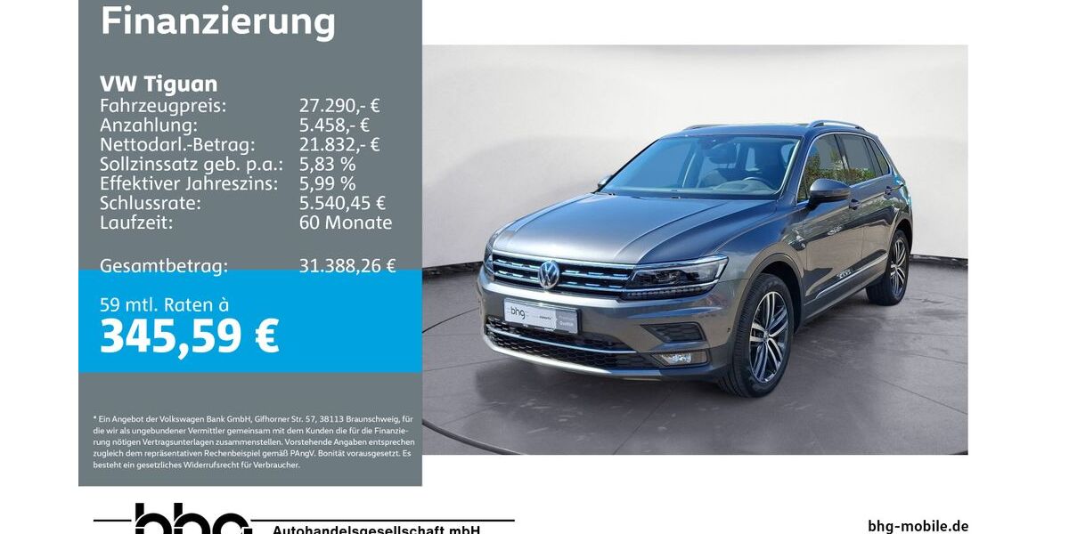VW Tiguan 94.833 km 27.290 &euro; Metzingen 72555