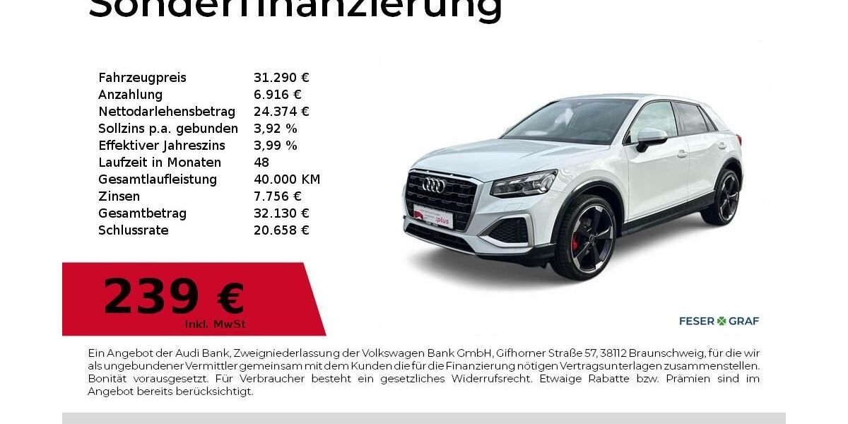 Audi Q2 8.743 km 30.880 &euro; Dessau-Roßlau 06844