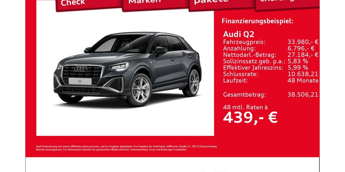 Audi Q2 7.366 km 33.980 &euro; Hamburg 22419
