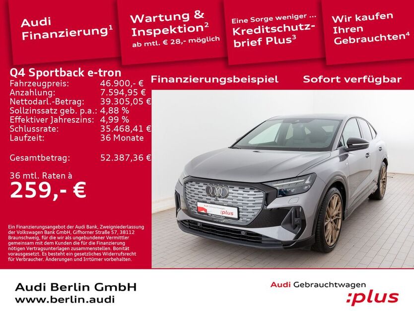 Audi Q4 e-tron 14.750 km 46.900 € Berlin 12489