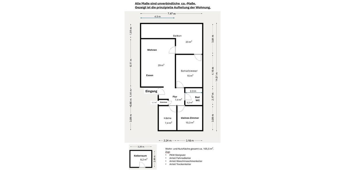 Etagenwohnung Gifhorn - 3 Zimmer, 84 m&sup2;, 219.000&euro; | Angebot:25626766