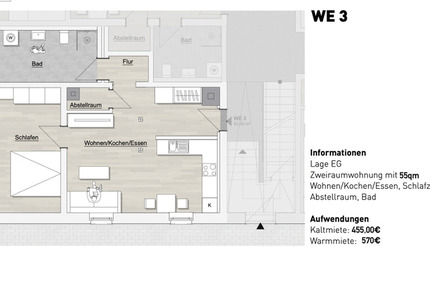 Exklusives Wohnen im „Wilden Mann“ – Moderne 2-Zimmer-Wohnung im zimmer