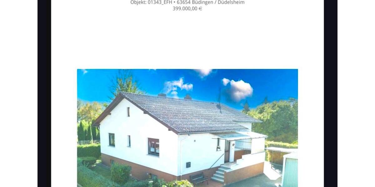 Einfamilienhaus Büdingen - 4 Zimmer, 105 m&sup2;, 390.000&euro; | Angebot:27098025