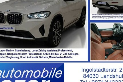 BMW X4 xDr 30d Leder Individual Merino NP:92.239 23.000 km 48.990 &euro; Landshut 84030