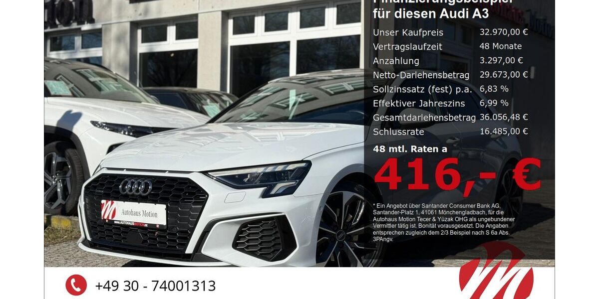 Audi A3 93.733 km 32.970 &euro; Berlin 12305