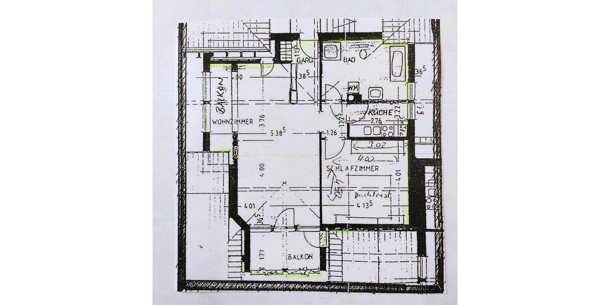 Dachgeschoßwohnung Marktoberdorf - 2 Zimmer, 68 m&sup2;, 265.000&euro; | Angebot:26193045