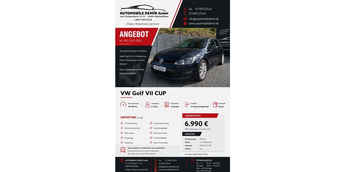 VW Golf 187.000 km 6.990 &euro; Rheinböllen 55494