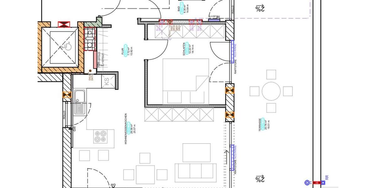Dachgeschoßwohnung Ingolstadt Nordost - 2 Zimmer, 76 m&sup2;, 1.125&euro; | Angebot:26364486