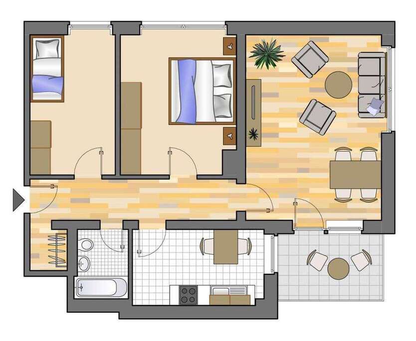 Wohnung zum Mieten in Marl 529 € 70.18 m²