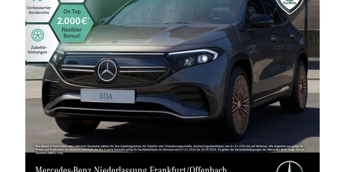 Mercedes-Benz EQA 10.945 km 34.890 &euro; Frankfurt 60599