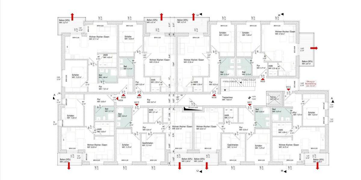 Etagenwohnung Schortens Heidmühle - 2 Zimmer, 61 m&sup2;, 239.000&euro; | Angebot:25737510